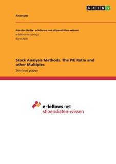 Front cover_Stock Analysis Methods. The P/E Ratio and other Multiples