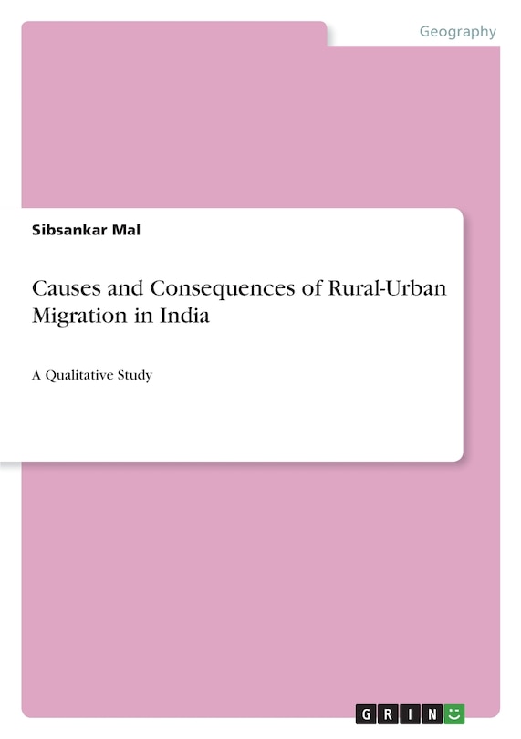 Couverture_Causes and Consequences of Rural-Urban Migration in India