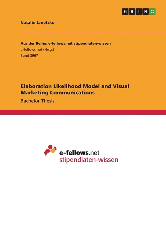 Couverture_Elaboration Likelihood Model and Visual Marketing Communications