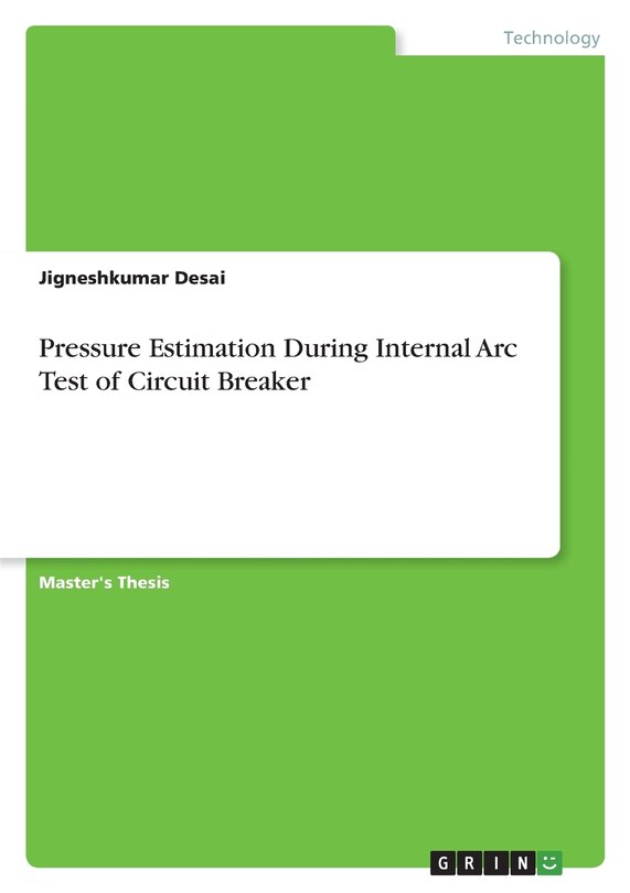 Front cover_Pressure Estimation During Internal Arc Test of Circuit Breaker