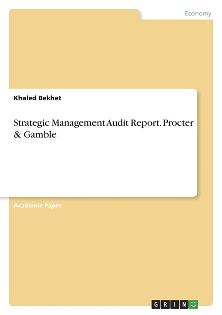 Couverture_Strategic Management Audit Report. Procter & Gamble