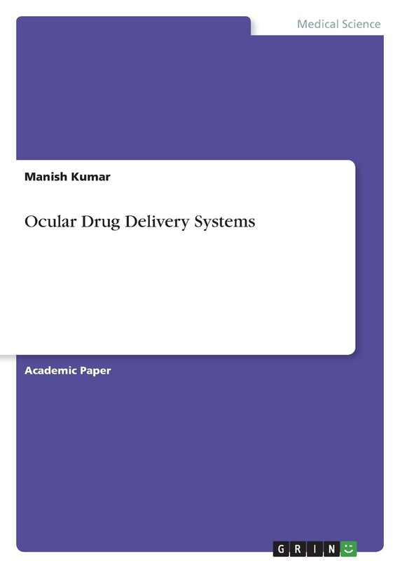 Front cover_Ocular Drug Delivery Systems