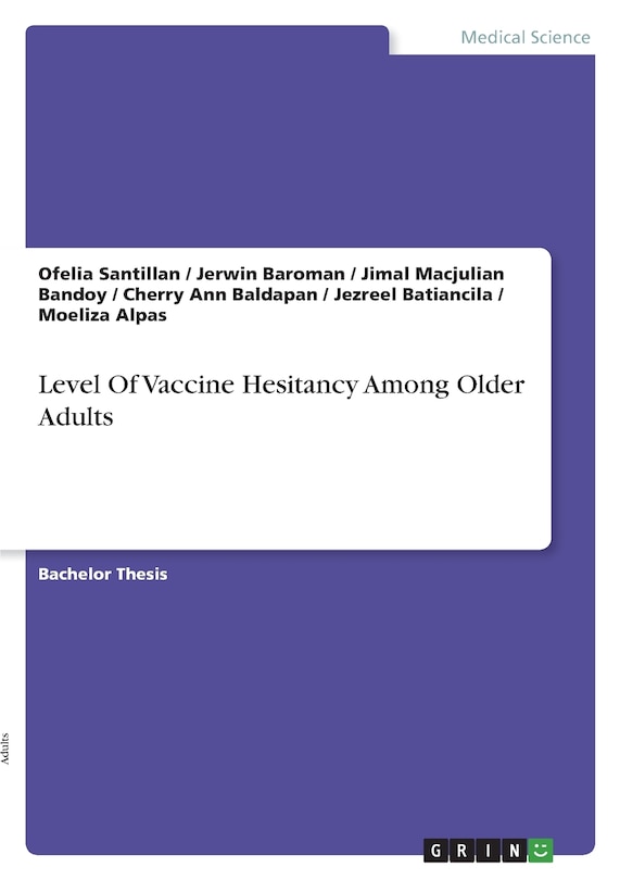 Front cover_Level Of Vaccine Hesitancy Among Older Adults