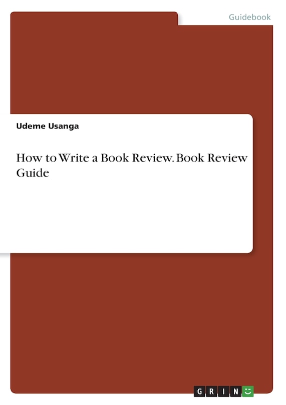 Couverture_How to Write a Book Review. Book Review Guide