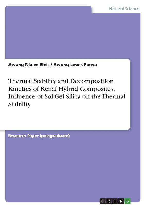Front cover_Thermal Stability and Decomposition Kinetics of Kenaf Hybrid Composites. Influence of Sol-Gel Silica on the Thermal Stability