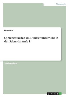 Couverture_Sprachenvielfalt im Deutschunterricht in der Sekundarstufe I