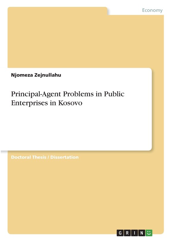 Front cover_Principal-Agent Problems in Public Enterprises in Kosovo