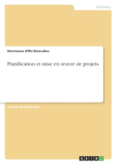 Front cover_Planification et mise en oeuvre de projets