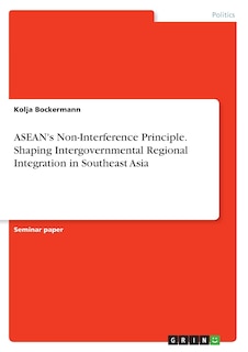 Couverture_ASEAN's Non-Interference Principle. Shaping Intergovernmental Regional Integration in Southeast Asia