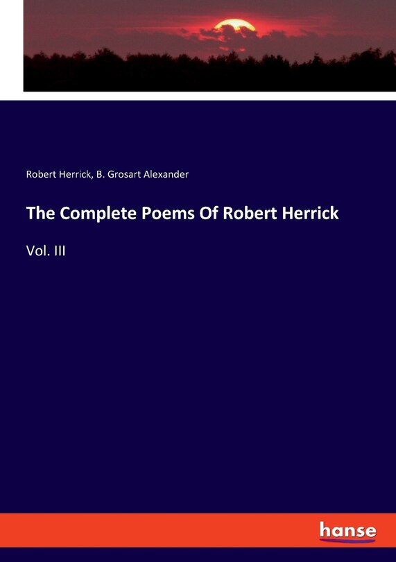 Couverture_The Complete Poems Of Robert Herrick