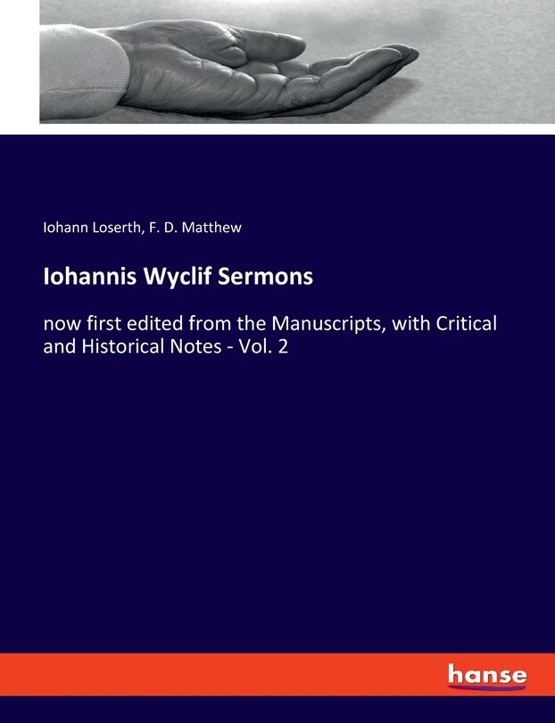 Couverture_Iohannis Wyclif Sermons