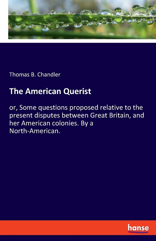 Front cover_The American Querist