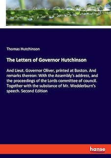Front cover_The Letters of Governor Hutchinson