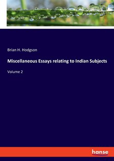Couverture_Miscellaneous Essays Relating To Indian Subjects