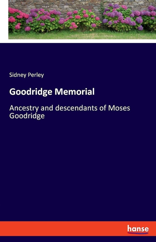 Front cover_Goodridge Memorial
