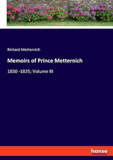 Front cover_Memoirs of Prince Metternich