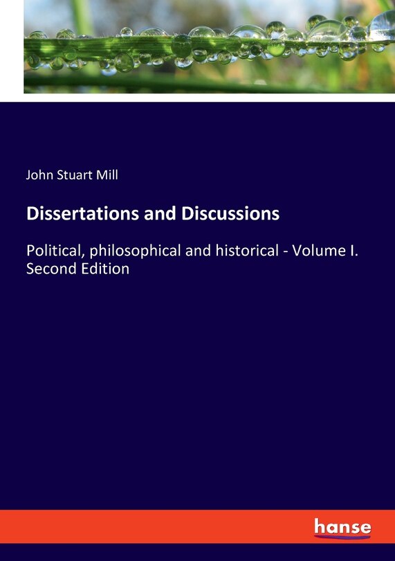 Front cover_Dissertations and Discussions