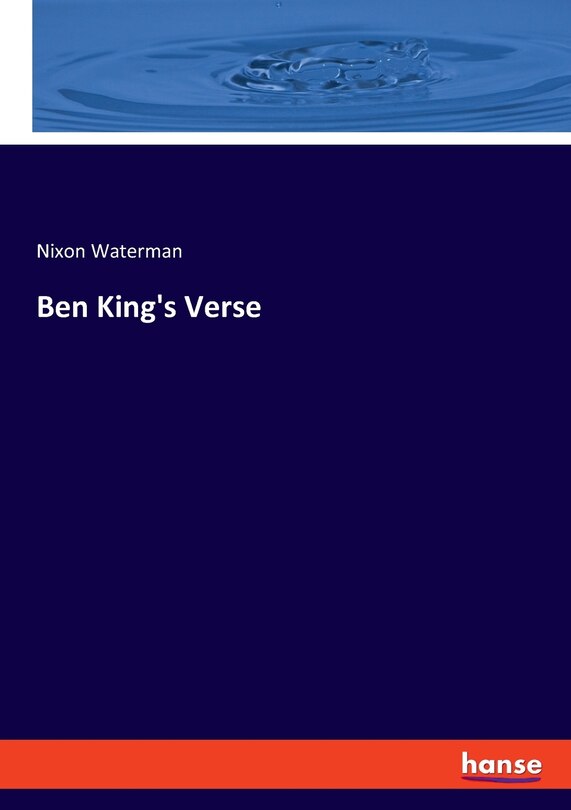 Front cover_Ben King's Verse