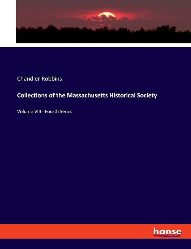 Front cover_Collections of the Massachusetts Historical Society