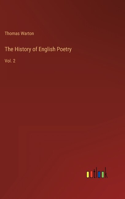Front cover_The History of English Poetry
