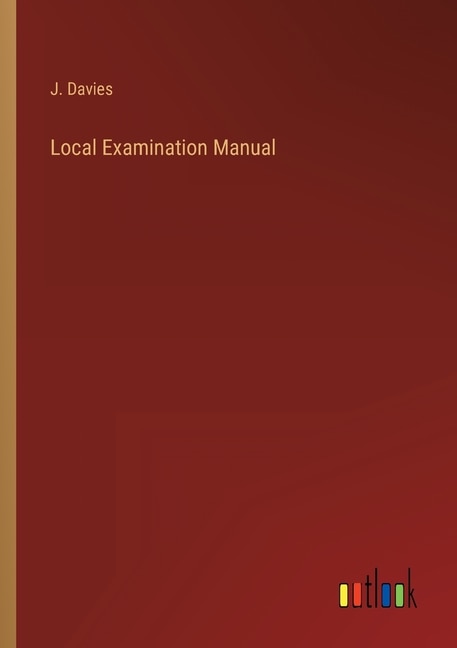 Front cover_Local Examination Manual