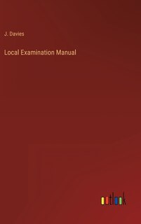 Front cover_Local Examination Manual