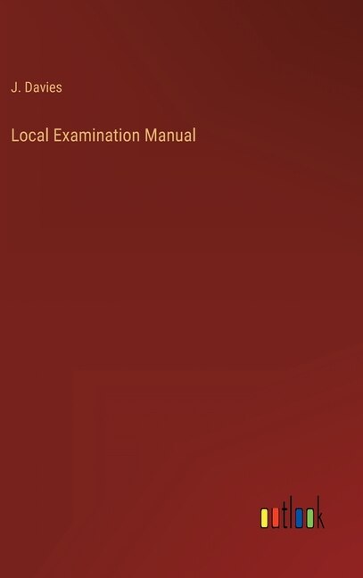 Front cover_Local Examination Manual