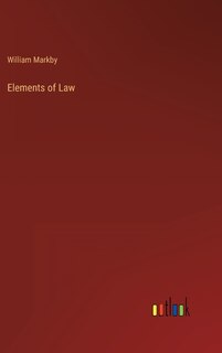 Front cover_Elements of Law