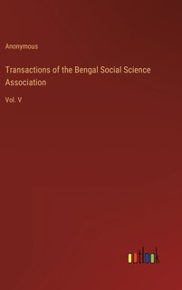 Couverture_Transactions of the Bengal Social Science Association