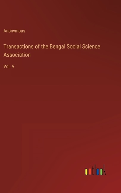 Couverture_Transactions of the Bengal Social Science Association