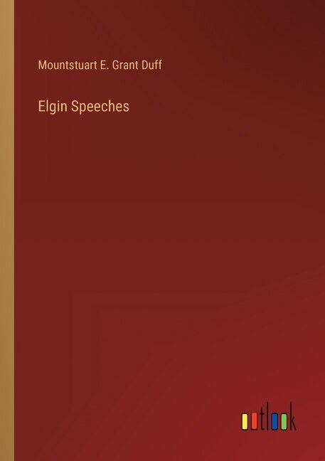 Front cover_Elgin Speeches
