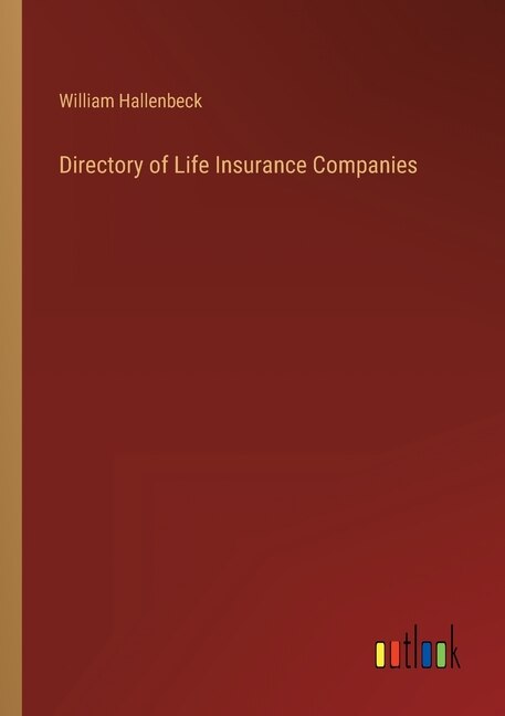 Couverture_Directory of Life Insurance Companies