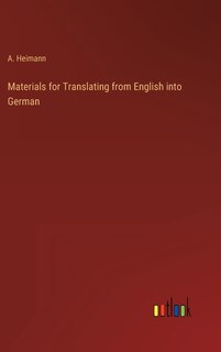 Front cover_Materials for Translating from English into German