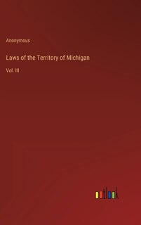 Front cover_Laws of the Territory of Michigan