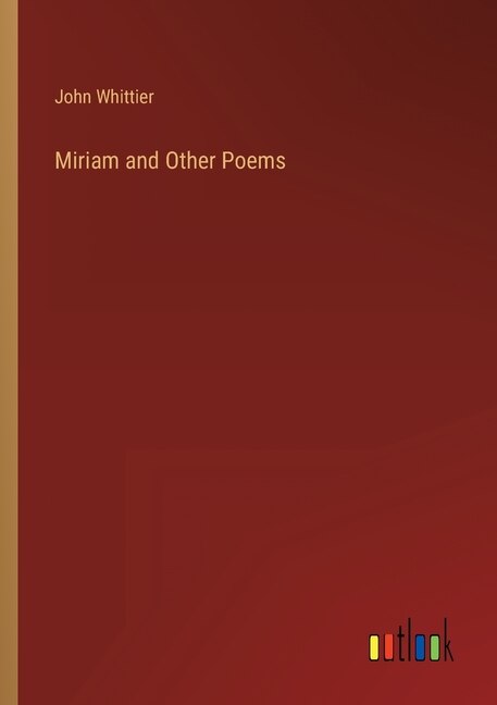 Front cover_Miriam and Other Poems