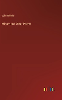 Couverture_Miriam and Other Poems