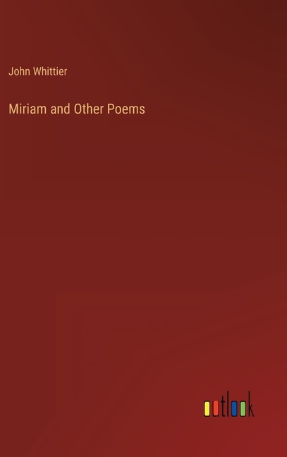 Couverture_Miriam and Other Poems