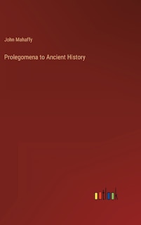 Front cover_Prolegomena to Ancient History