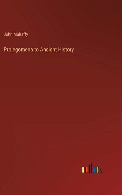 Front cover_Prolegomena to Ancient History