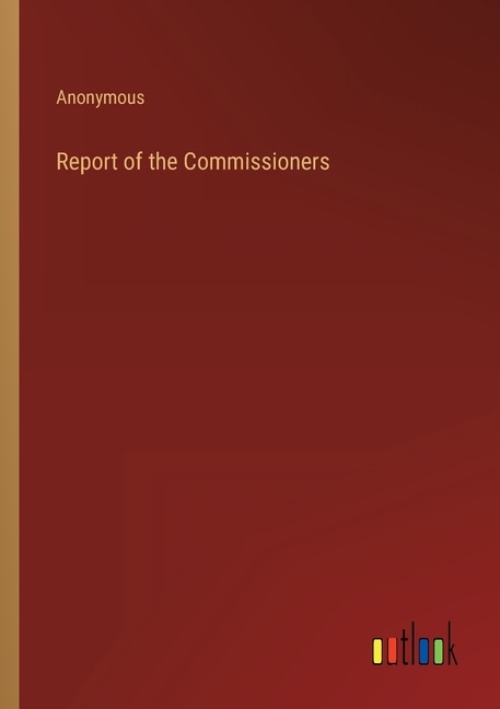Front cover_Report of the Commissioners