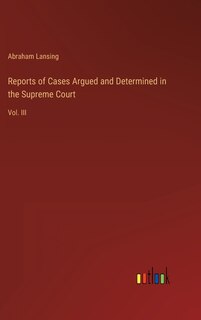 Front cover_Reports of Cases Argued and Determined in the Supreme Court