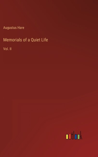 Front cover_Memorials of a Quiet Life