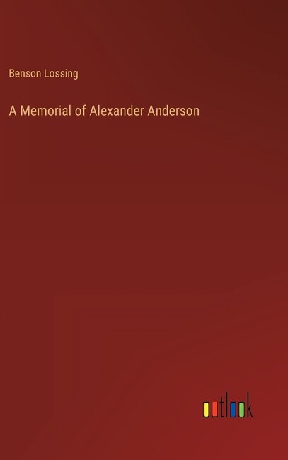 Couverture_A Memorial of Alexander Anderson
