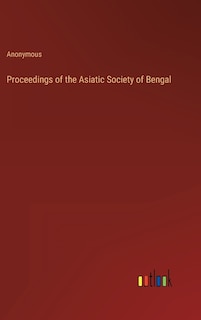 Front cover_Proceedings of the Asiatic Society of Bengal