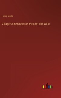 Front cover_Village-Communities in the East and West