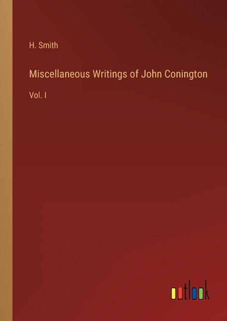 Front cover_Miscellaneous Writings of John Conington
