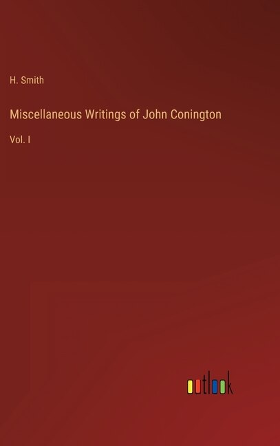 Front cover_Miscellaneous Writings of John Conington