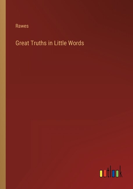 Couverture_Great Truths in Little Words