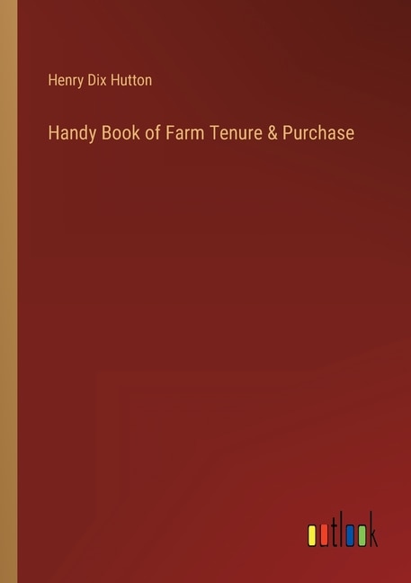 Front cover_Handy Book of Farm Tenure & Purchase