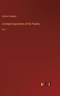 Front cover_A Simple Exposition of the Psalms